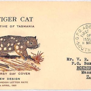 ai1558 - AUSTRALIA -  POSTAL HISTORY -  FDC Cover  1960 Wild Animals FELINES