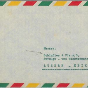 79069 - ETHIOPIA  - POSTAL HISTORY -   COVER to SWITZERLAND - 1959