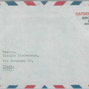 79060 - ETHIOPIA  - POSTAL HISTORY -  oversized COVER to ITALY - 1968