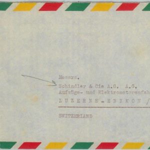 79065 - ETHIOPIA  - POSTAL HISTORY -   COVER to SWITZERLAND - 1959  UNO Maps