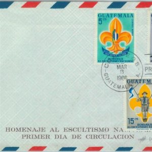 84836 -  GUATEMALA  - Postal History -  FDC COVER Boy Scouts SCOUTING 1966