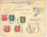 ITALIA RSI : IMPERIALE su BUSTA con etichetta CORRISP. PACCHI - AGRIGENTO 1934