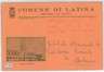CARTOLINA d'Epoca: BUSTA COMUNALE - LATINA