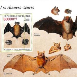 A7958 - REP.GUINEE - ERROR MISPERF  Stamp Sheet -2021 BATS