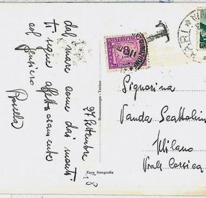 ITALIA REPUBBLICA: Storia Postale - DEMOCRATICA  su CARTOLINA tassata: 8L - 1948