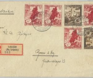 66737- GERMANY Reich - Postal History -  REGISTERED  COVER  1938 - FLOWERS