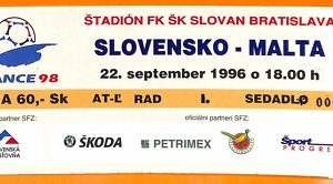 C0844 - Vecchio BIGLIETTO PARTITA CALCIO - SLOVENSKO VS MALTA