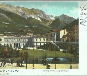 85872 - CARTOLINA d'Epoca - MASSA CARRARA città - Palazzo scuole femminili 1901