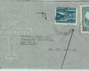 93893 - ARGENTINA - POSTAL HISTORY -  CENSORED  Cover  to the USA  1940's