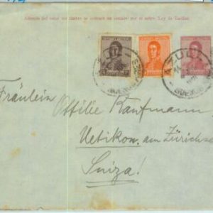 93864 - ARGENTINA - POSTAL HISTORY - STATIONERY  Cover to SWITZERLAND 1921