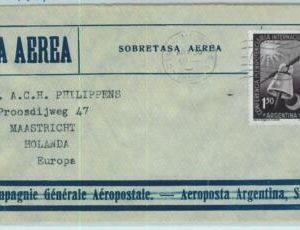 94112 - ARGENTINA - POSTAL HISTORY - AIRMAIL COVER to HOLLAND  Aeropostale  1954