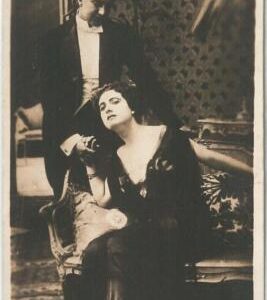 61814  VINTAGE POSTCARD - CINEMA -  F. BERTINI & GUSTAVO SERENA