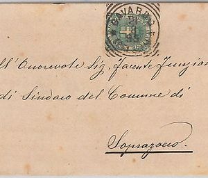 Brescia --- ITALIA REGNO:  storia postale - BUSTA / LETTERA : Gavardo  1895