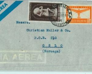 94120 - ARGENTINA - POSTAL HISTORY - AIRMAIL Cover to NORWAY  1949