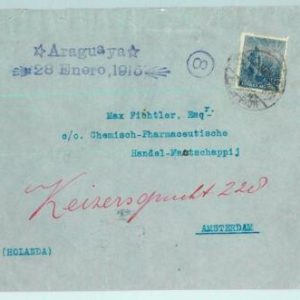 93882 - ARGENTINA - POSTAL HISTORY -  Cover to HOLLAND 1915 via SHIP Araguaya