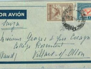 94105 - ARGENTINA - POSTAL HISTORY - Airmail COVER to SWITZERLAND  1933