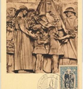 57393 -  ALGERIA - POSTAL HISTORY: MAXIMUM CARD 1955 - ARCHITECTURE Art