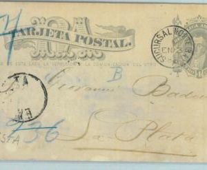 93987 - ARGENTINA - POSTAL HISTORY - STATIONERY  CARD from BA to LA PLATA