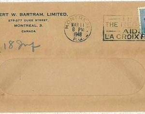 28463 - CANADA - Postal History - Postmark on COVER 1948 RED CROSS