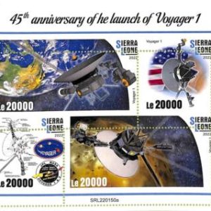 A9413- SIERRA LEONE -  ERROR MISPERF Stamp Sheet - 2022 - Voyager 1, SPACE