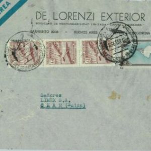 93959 - ARGENTINA - POSTAL HISTORY -  Airmail COVER to SWITZERLAND 1952