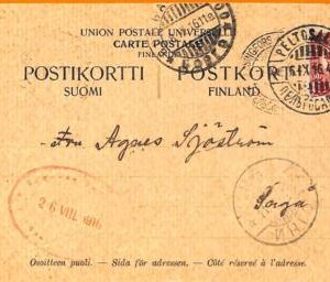 99168 - FINLAND  - POSTAL HISTORY -  POSTCARD from PELTOSALMI  1916