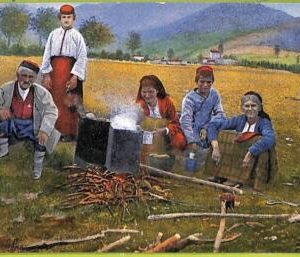 ae9746 -  MONTENEGRO - VINTAGE POSTCARD - Posta Militare postmark - Ethnic