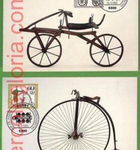 ag7430 - GERMANY - SET OF 4  MAXIMUM CARD - 16.4.1985 - Transport
