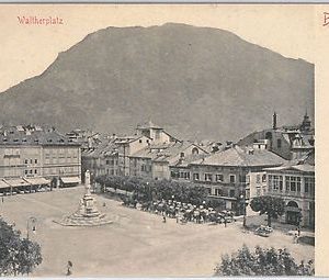 CARTOLINA d'Epoca - BOLZANO Città : WALTHERPLATZ