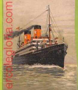 af7629 - Italy  - VINTAGE POSTCARD Ansichtskarten - 1916 - SHIP "Giuseppe Verdi"