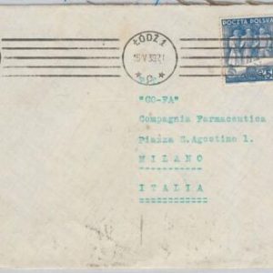 50848 - POLAND Polska - POSTAL HISTORY Brief - COVER to ITALY 1939