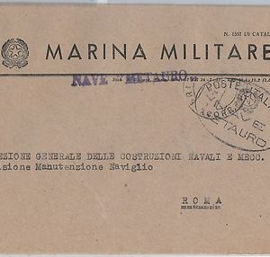 ITALIA  - FRANCHIGIA MILITARE: MARINA - Nave : METAURO