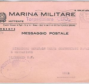 ITALIA  - FRANCHIGIA MILITARE: MARINA - Nave : TORPEDINIERA Clio