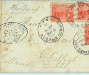 93881  - ARGENTINA - POSTAL HISTORY -  CENSORED Cover  to HOLLAND 1916