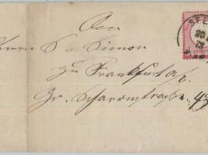 75245 - GERMANY Reich  - POSTAL HISTORY - COVER from SEELOW 1873