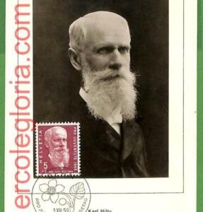 32569 - SWITZERLAND -  MAXIMUM CARD - 1959 - Writer, Karl Hilty Pro Juventute