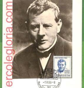 32567 - SWITZERLAND -  MAXIMUM CARD - 1966 - Writer, Literature   Pro Patria