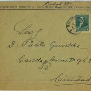 93819 - ARGENTINA - POSTAL HISTORY - BUENOS AIRES Correo para la ciudad 1892