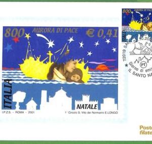 32707 - ITALY - OFFICIAL  MAXIMUM CARD  - 2001 -   Religion, CHRISTMAS