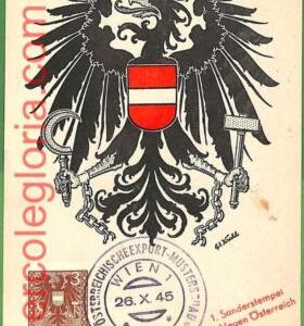 32950 - AUSTRIA -  MAXIMUM CARD  -  26.10.1945 - Heraldry