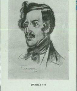 91663 - VINTAGE POSTCARD - FAMOUS composers MUSIC : Gaetano Donizetti