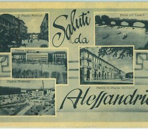 96924 - CARTOLINA d'Epoca - ALESSANDRIA citta' -  SALUTI   1950