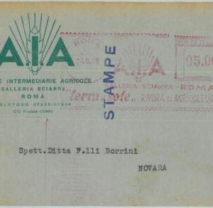 90427 - ITALY - POSTAL HISTORY - Red ADVERTISING Postmak: AGRICOLTURE 1948