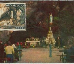 48387 - MONACO - MAXIMUM CARD - ART / RELIGION1958