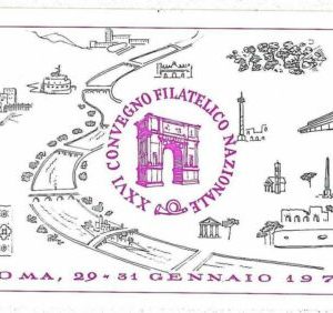 16050 -  STORIA POSTALE - CARTOLINA  speciale - ROMA convegno Filatelico 1972