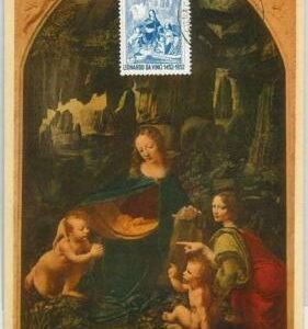 48358 - ITALY MAXIMUM CARD - ART : Leonardo da Vinci 1953 special postmark