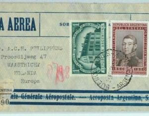 94119 - ARGENTINA - POSTAL HISTORY - AIRMAIL COVER to HOLLAND  Aeropostale  1950
