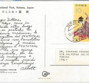 59432 - JAPAN - POSTAL HISTORY: POSTCARD to ITALY - 1959 - ART