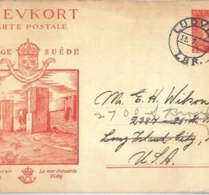 70127 - SWEDEN - POSTAL HISTORY - Picture STATIONERY  COVER  # PS 4