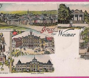 ah7222 - GERMANY - VINTAGE POSTCARD Ansichtskarten - Gruss aus Weimar